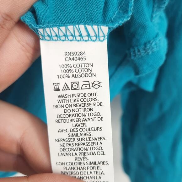 Children's Place Blue Long Sleeve Turtle Graphic Tee Girls Size XXL - Picture 4 of 4